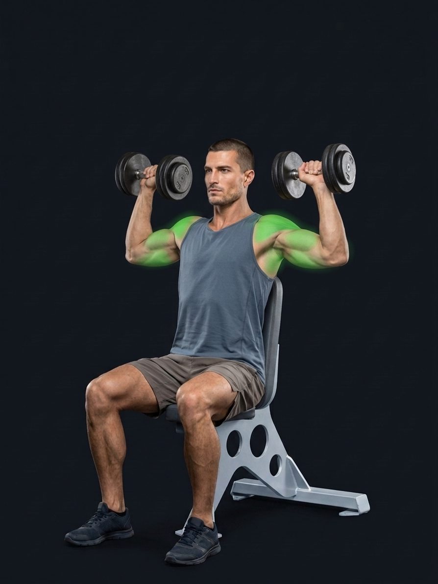 Seated Dumbbell Shoulder Press