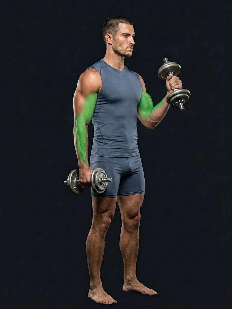 Standing Alternate Hammer Curl
