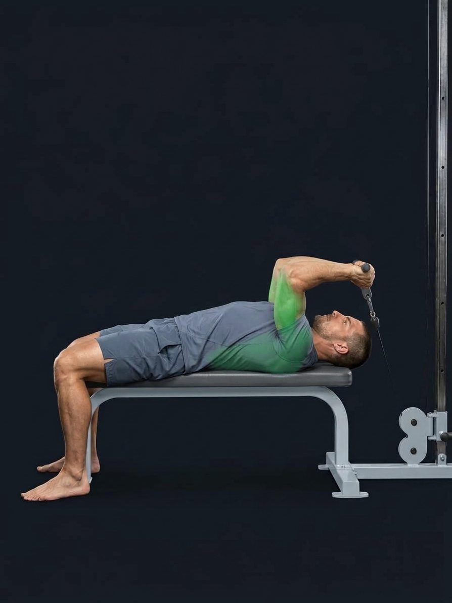 Cable Lying Triceps Extension