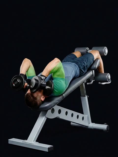 Decline Dumbbell Triceps Extension (decline)