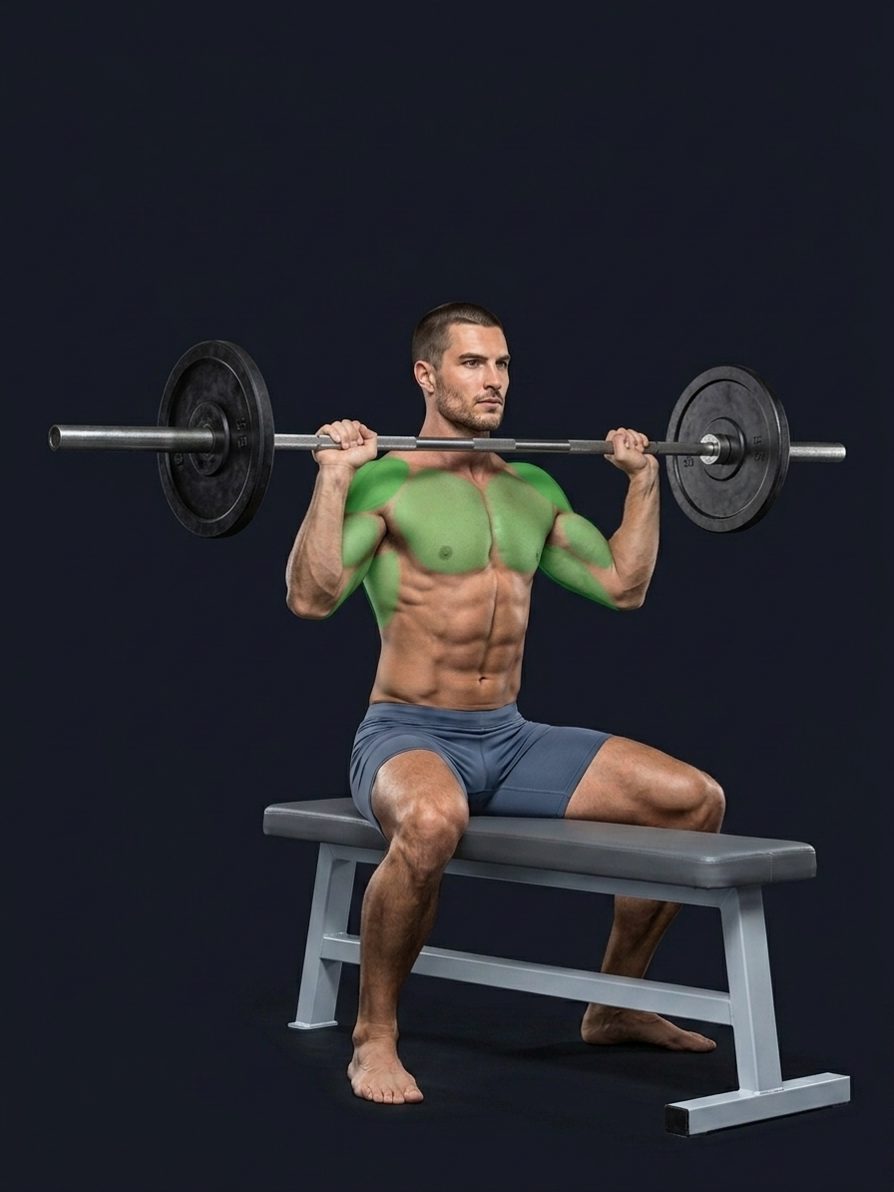 Seated Barbell Military Press