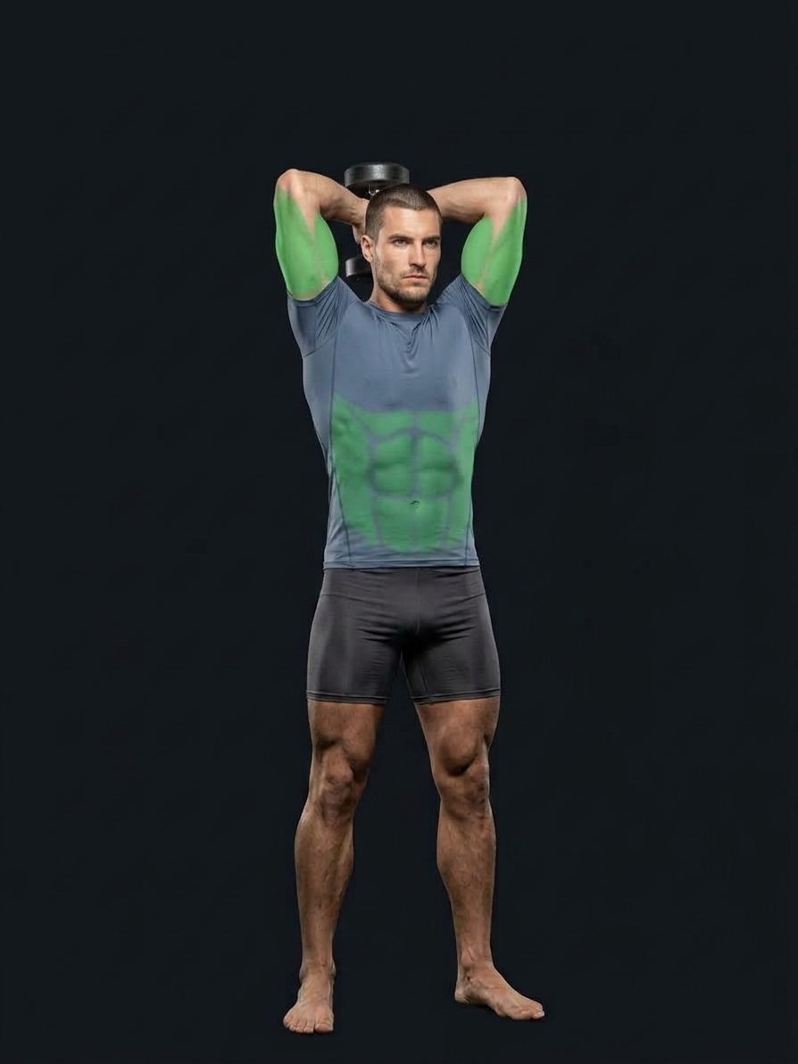 Standing Dumbbell Triceps Extension
