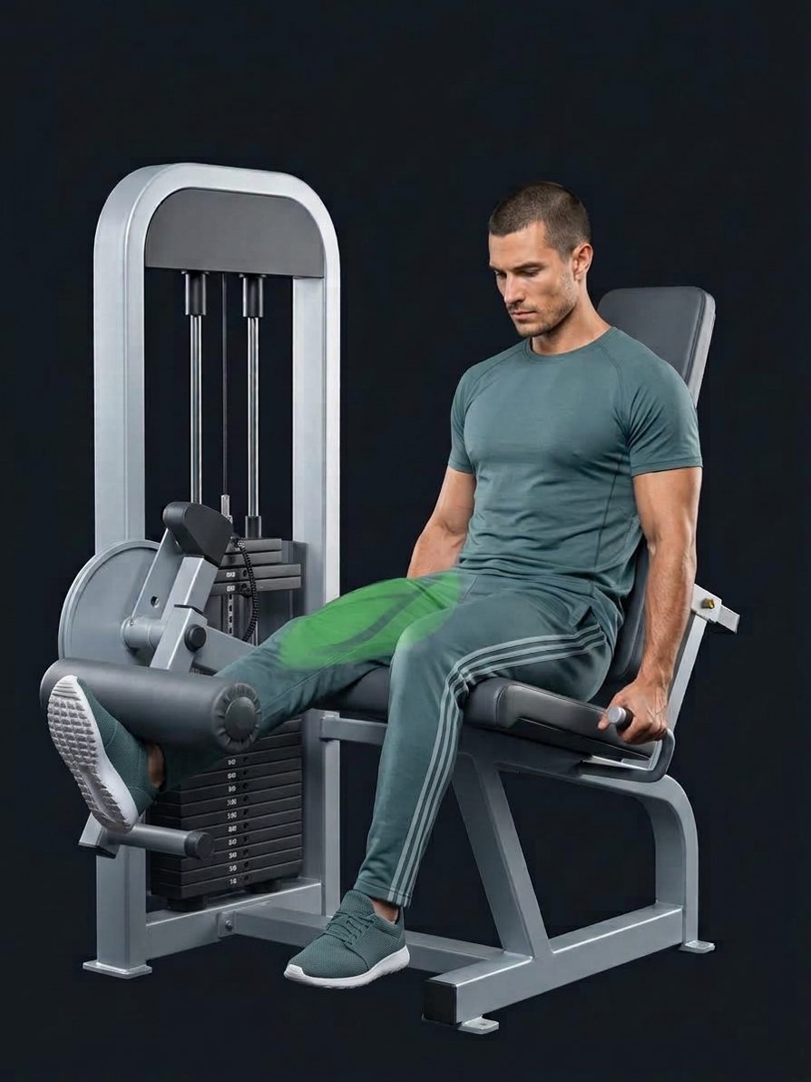 Single-Leg Machine Leg Extension