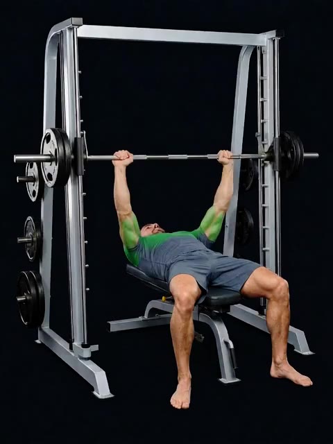 Smith Machine Bench Press — full movement