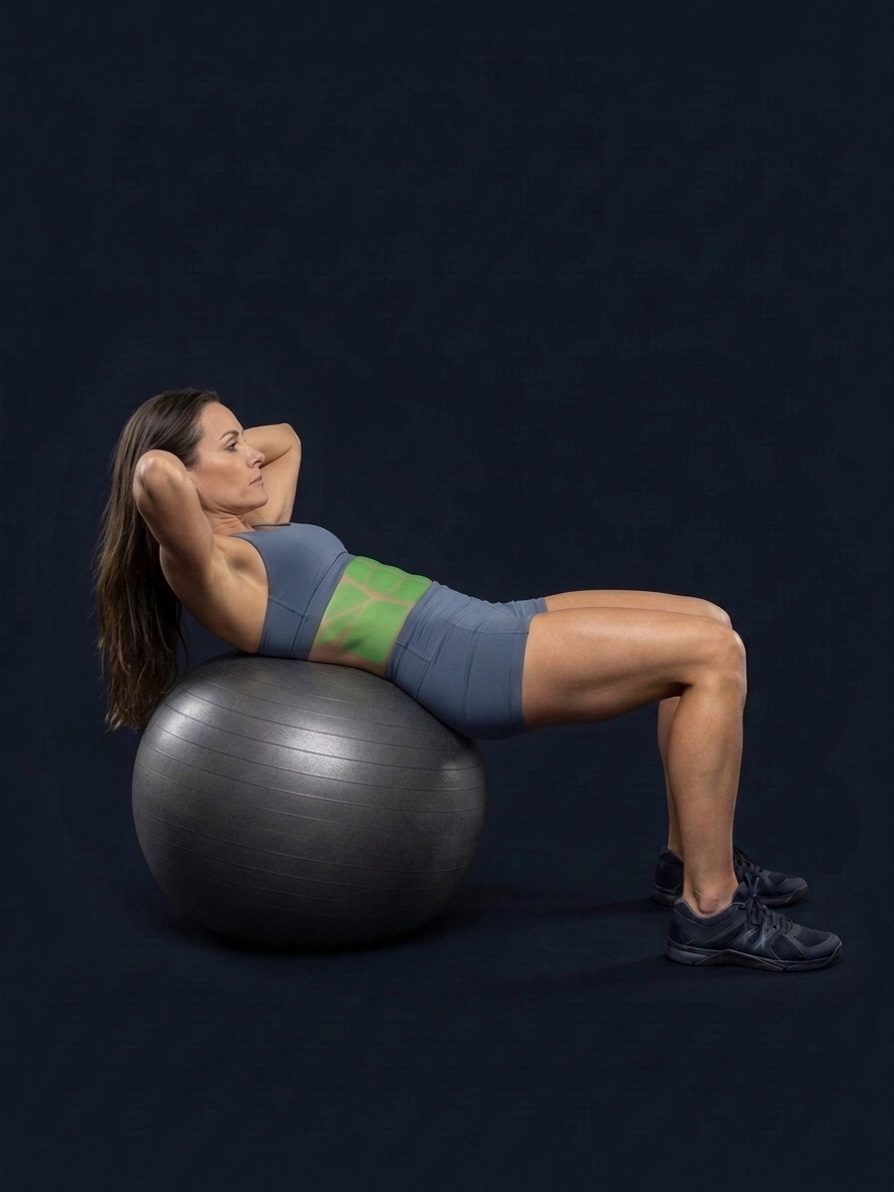 Crunch su fitball