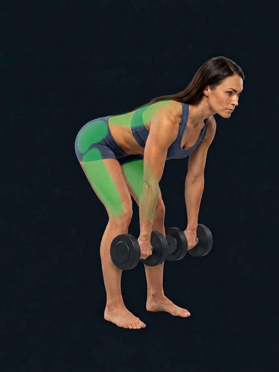 Dumbbell Stiff-Legged Deadlift