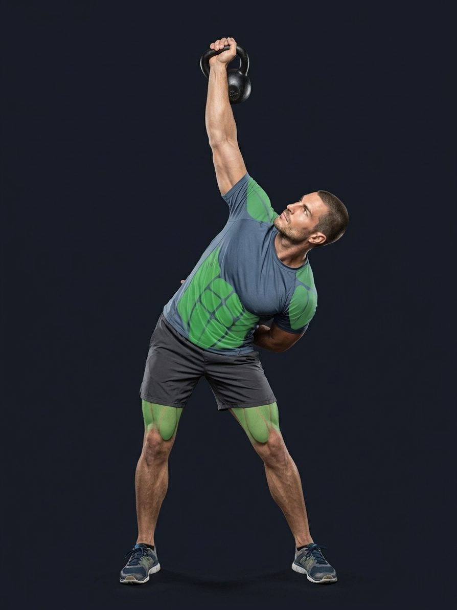 Windmill con kettlebell