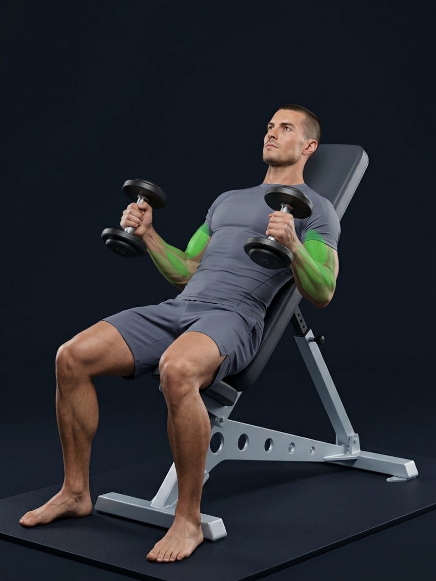 Incline Hammer Curl