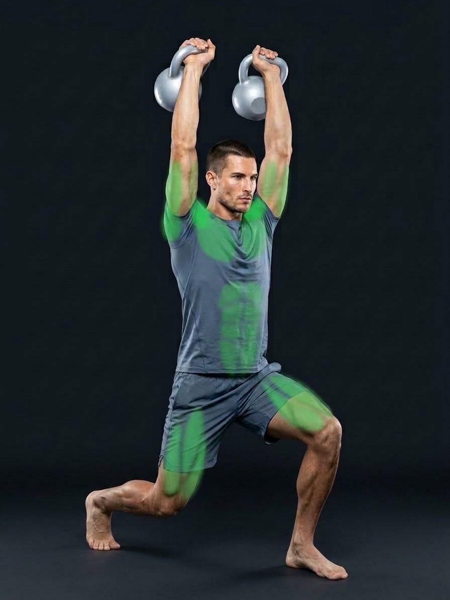 Double Kettlebell Jerk