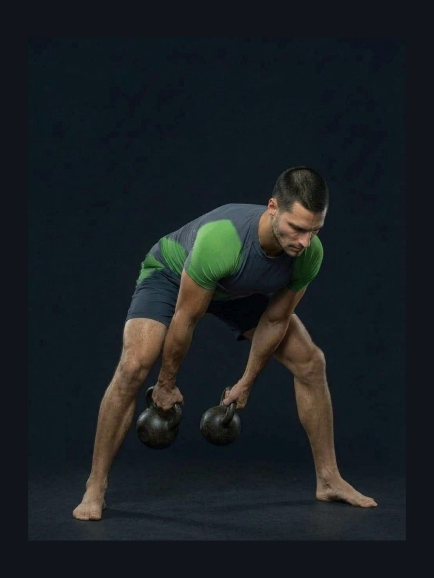 Two-Arm Kettlebell Clean
