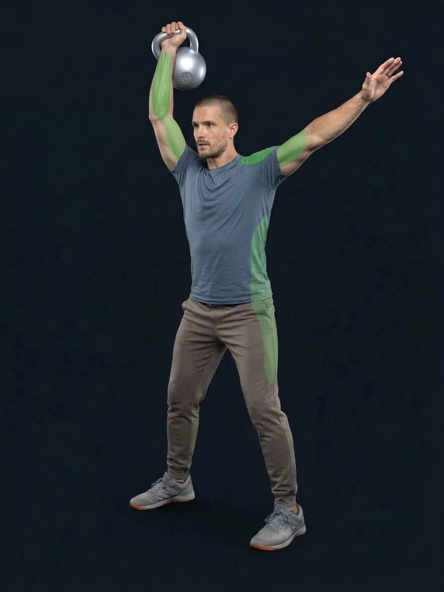One-Arm Kettlebell Jerk