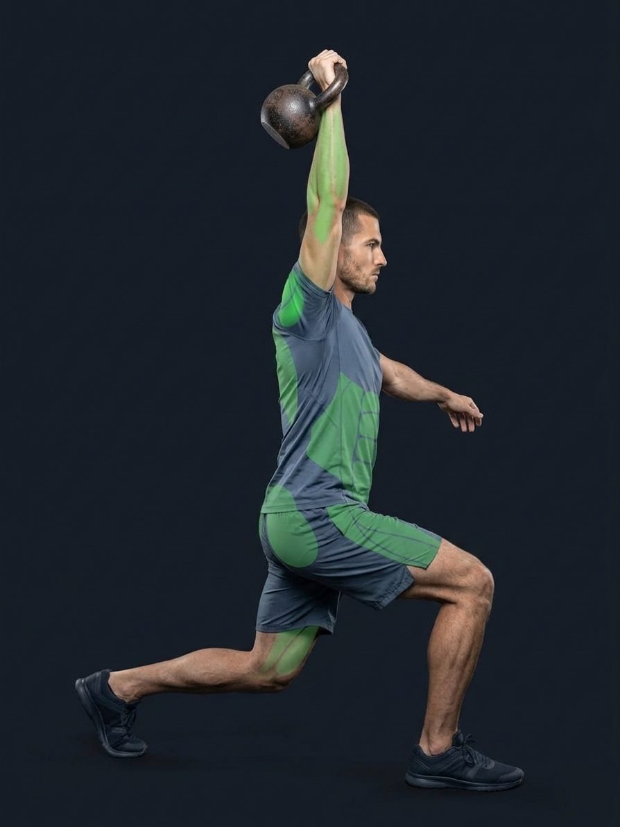 One-Arm Kettlebell Split Jerk