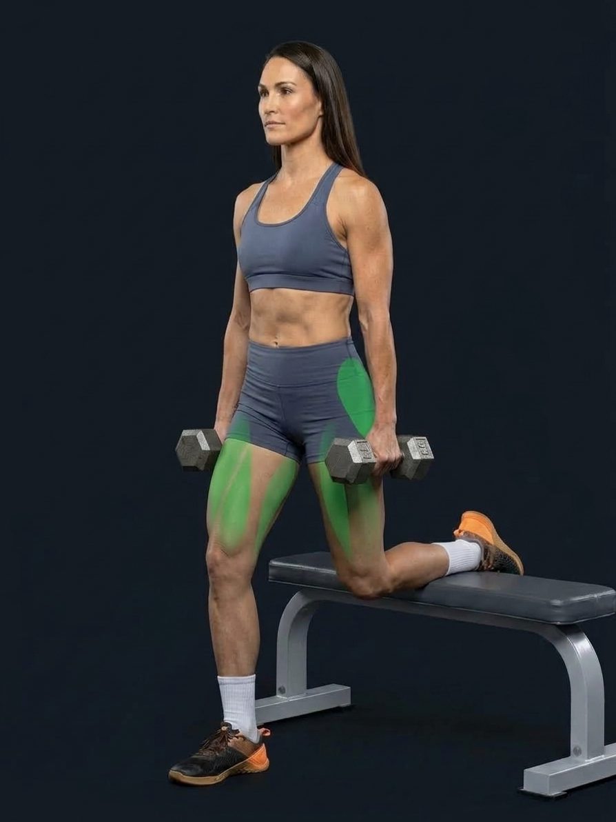 Dumbbell Bulgarian Split Squat