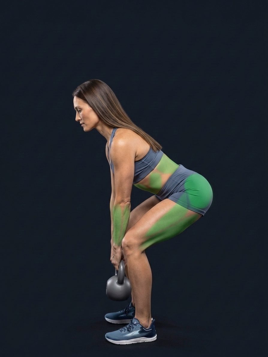 Stacco da terra con kettlebell