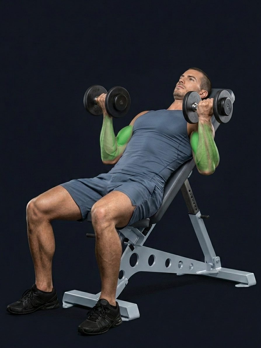Seated Dumbbell W Curl