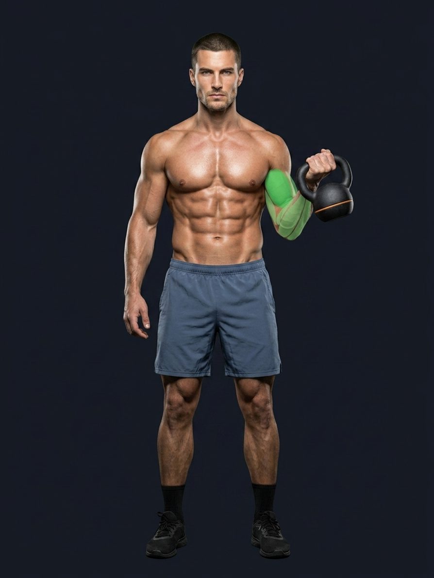 One-Arm Kettlebell Curl