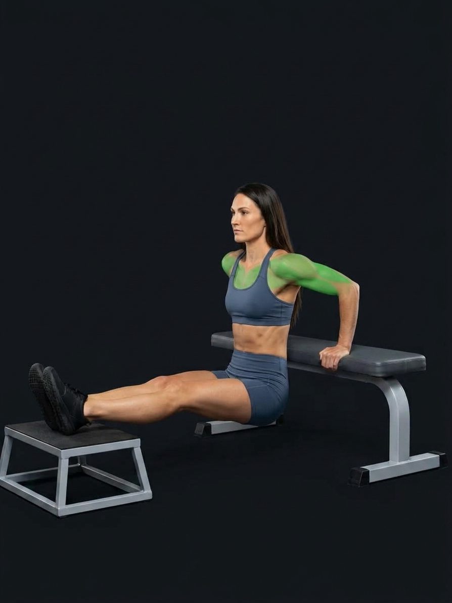 Feet-Elevated Bench Dip