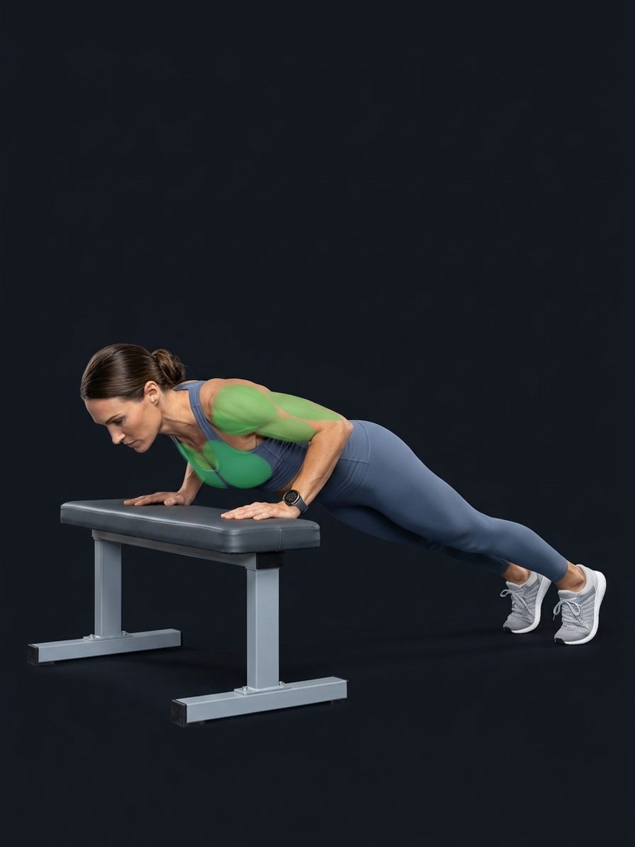 Hands-Elevated Push-Up