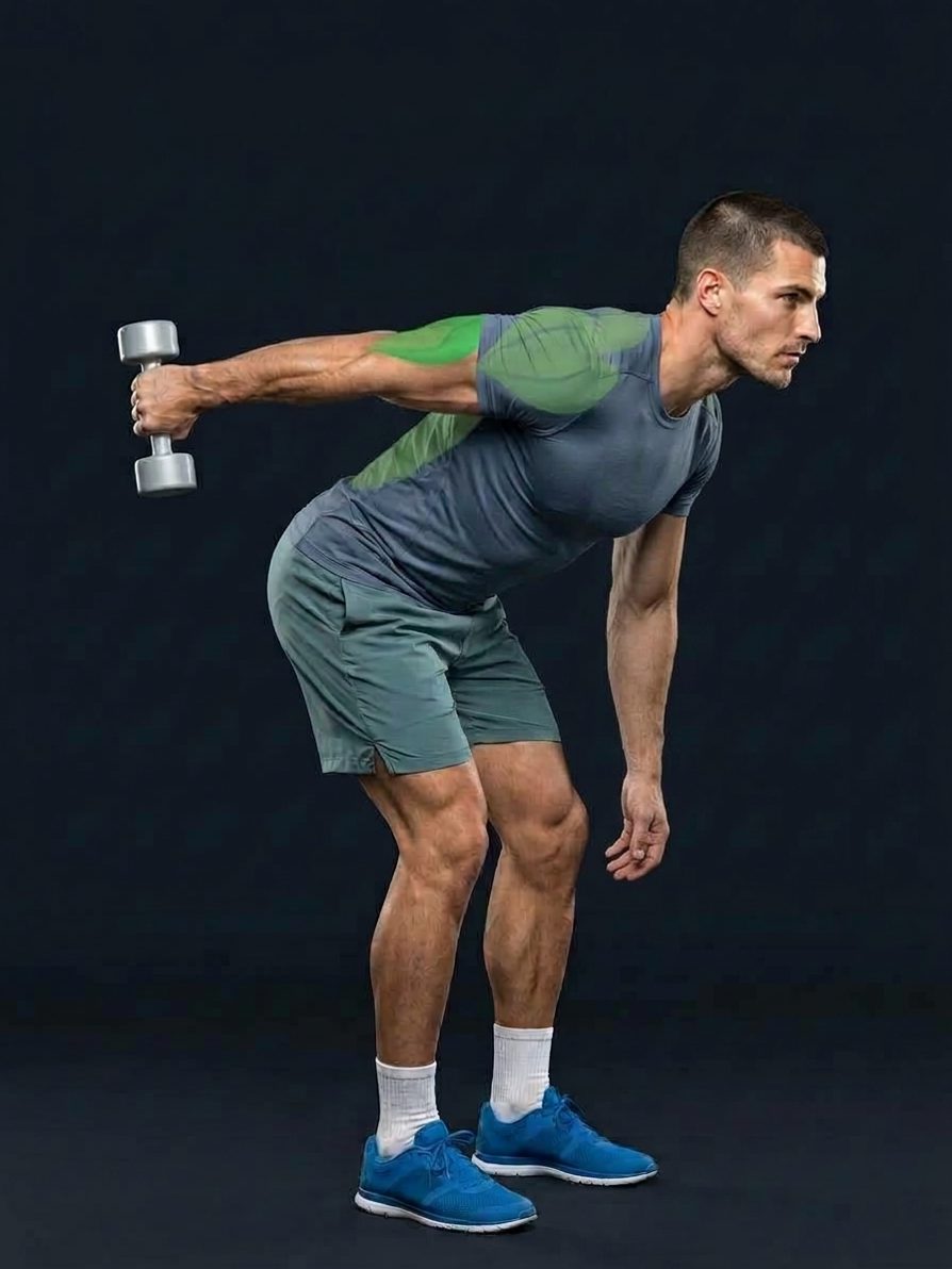 Dumbbell Triceps Kickback
