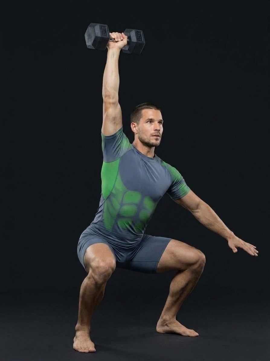 Alternating Dumbbell Snatch