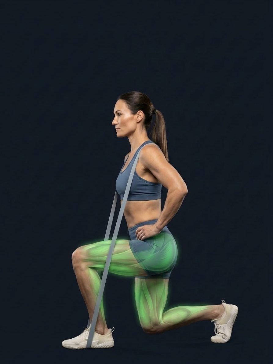 Band Split Squat