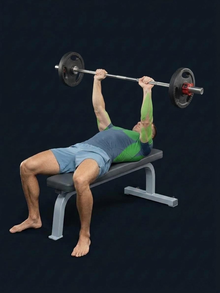 Barbell Pull-Over to Press