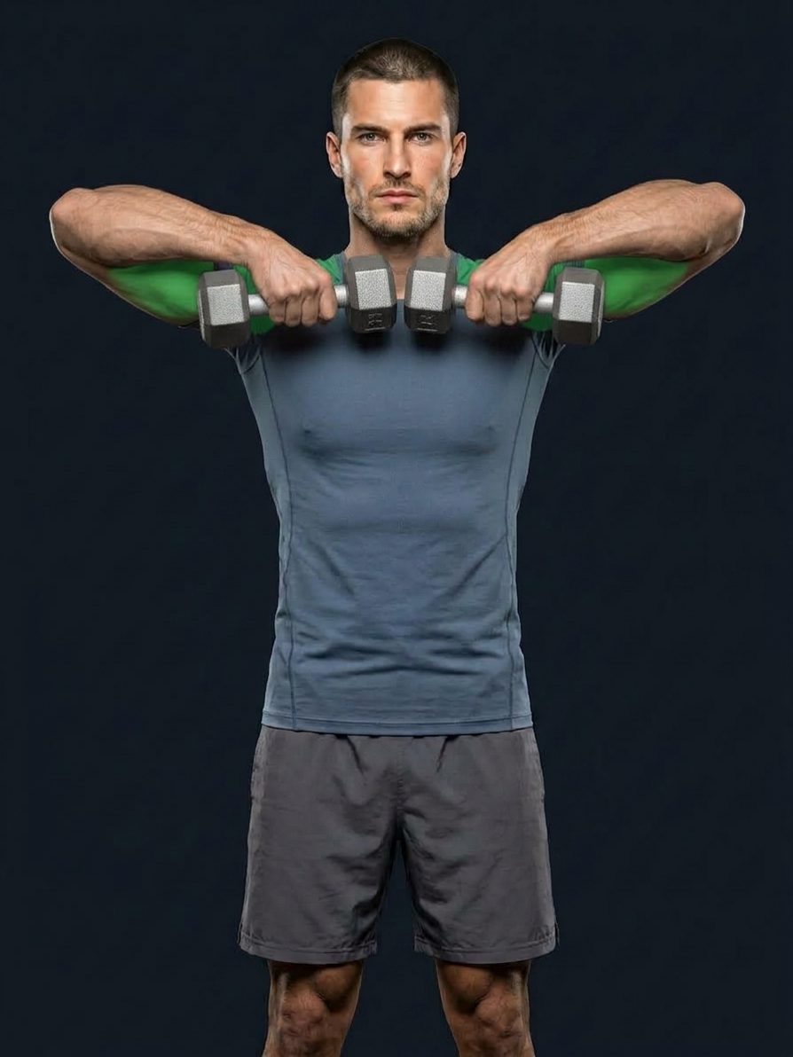 Dumbbell Curl to Upright Row