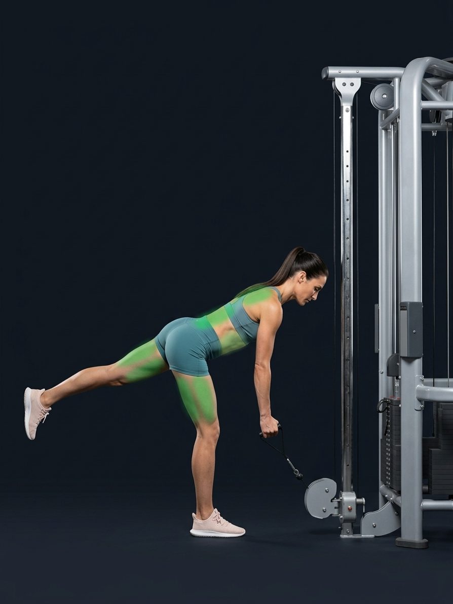 Single-Leg Cable Stiff-Legged Deadlift