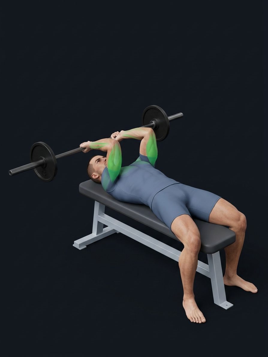 Barbell Skull Crusher