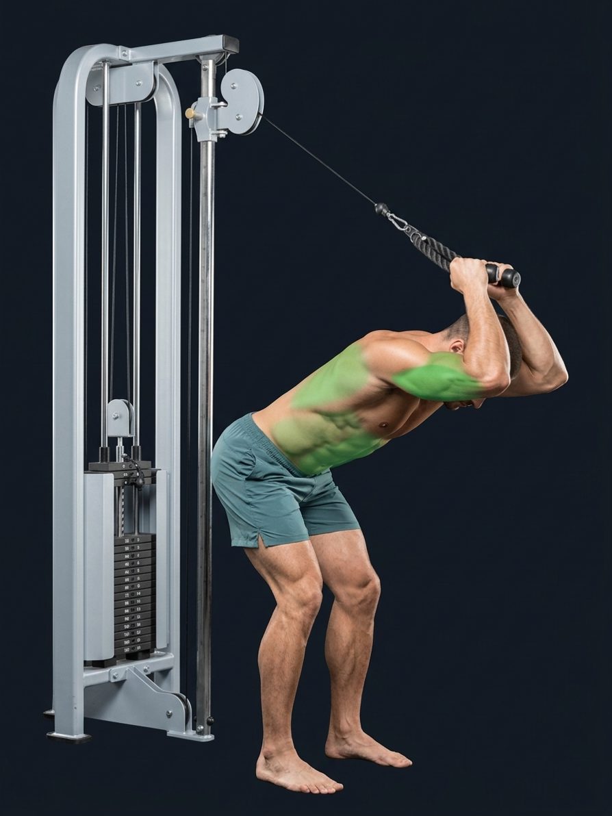 Cable Bent-Over Triceps Extension