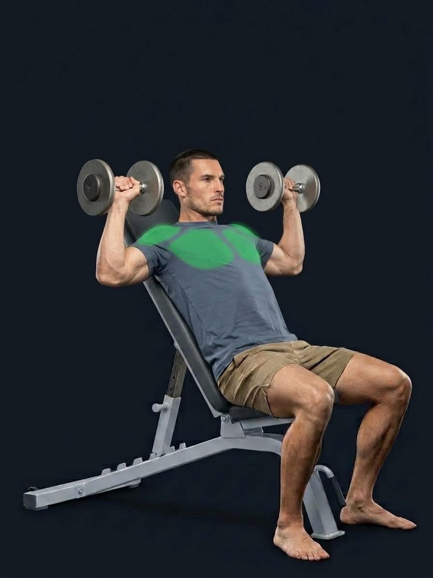 Incline Dumbbell Overhead Press