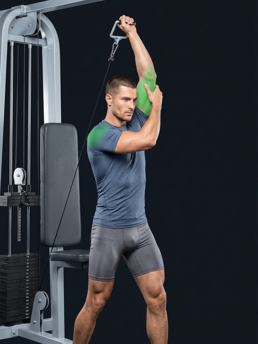 One-Arm Overhead Cable Tricep Extension