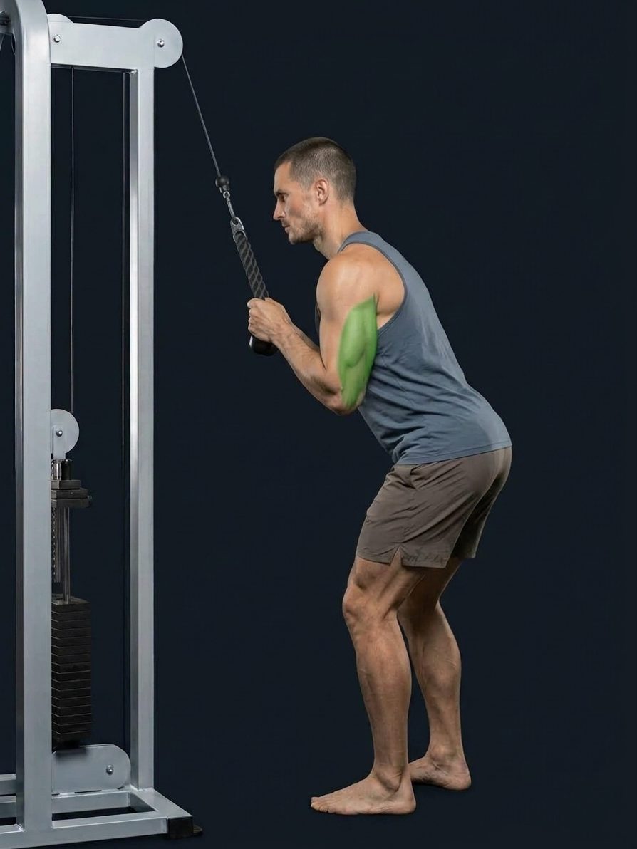Cable Rope Push-Down