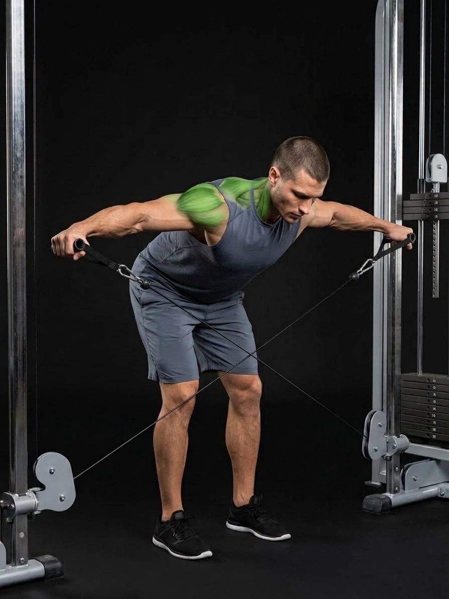 Bent-Over Reverse Cable Fly