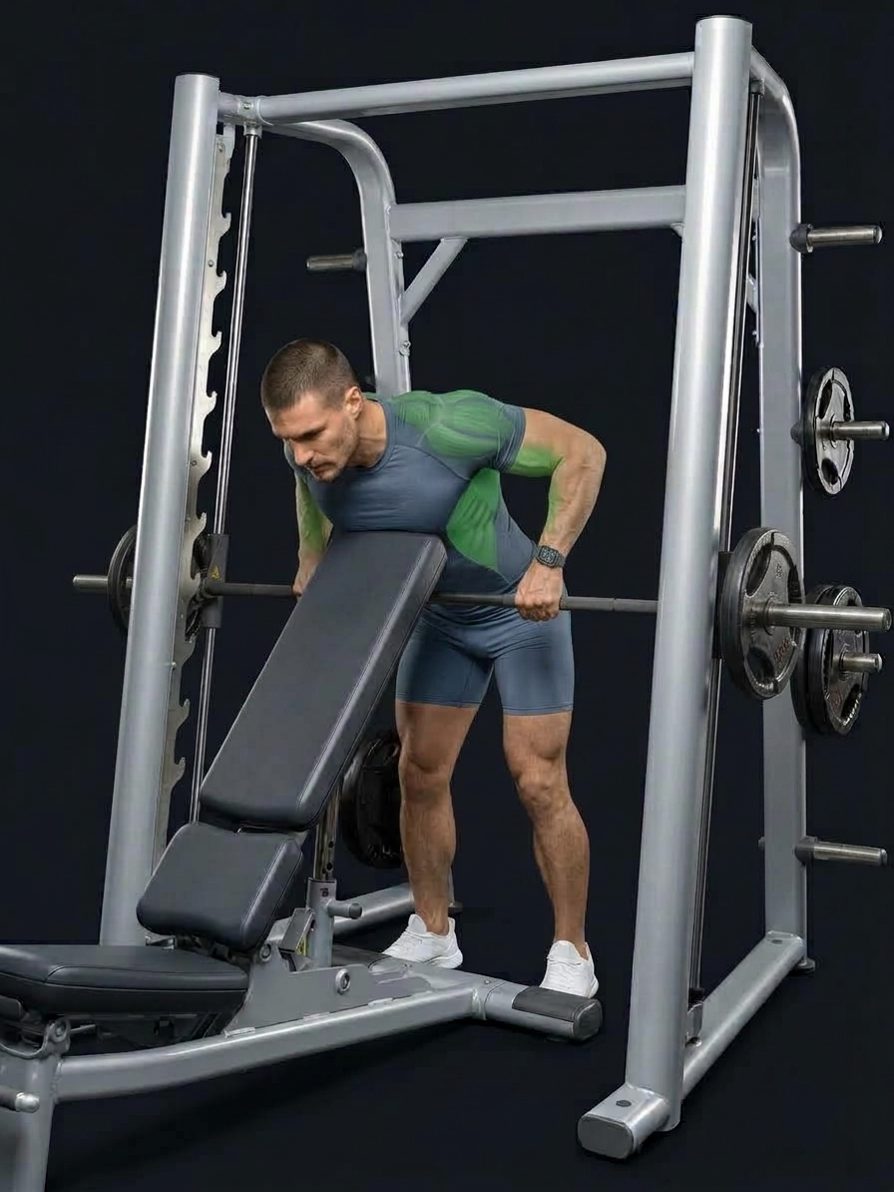 Chest-Supported Smith Machine Row