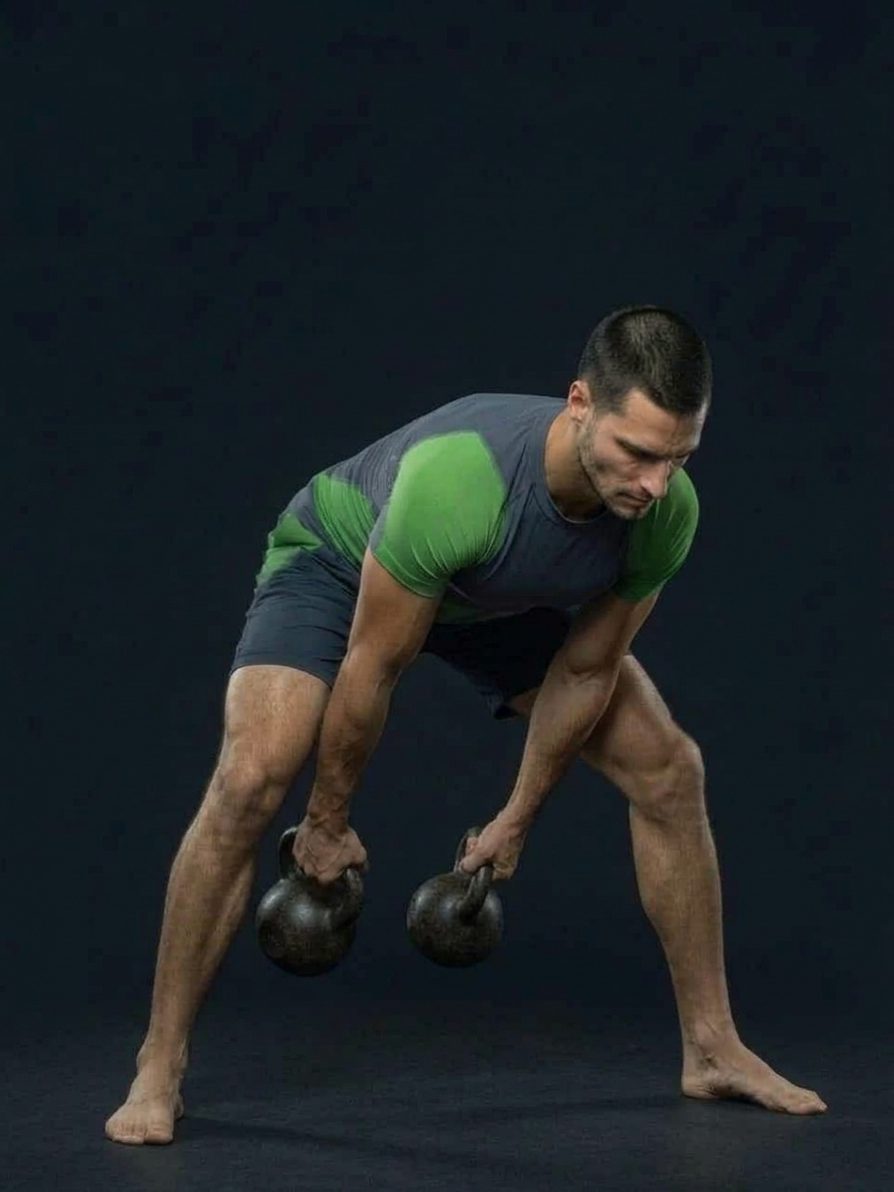 Double Kettlebell Swing