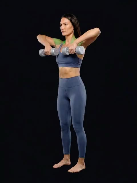 1Dumbbell Deadlift to Upright Row — full movement