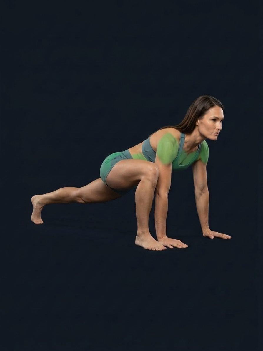 Alternating Front Step Plank
