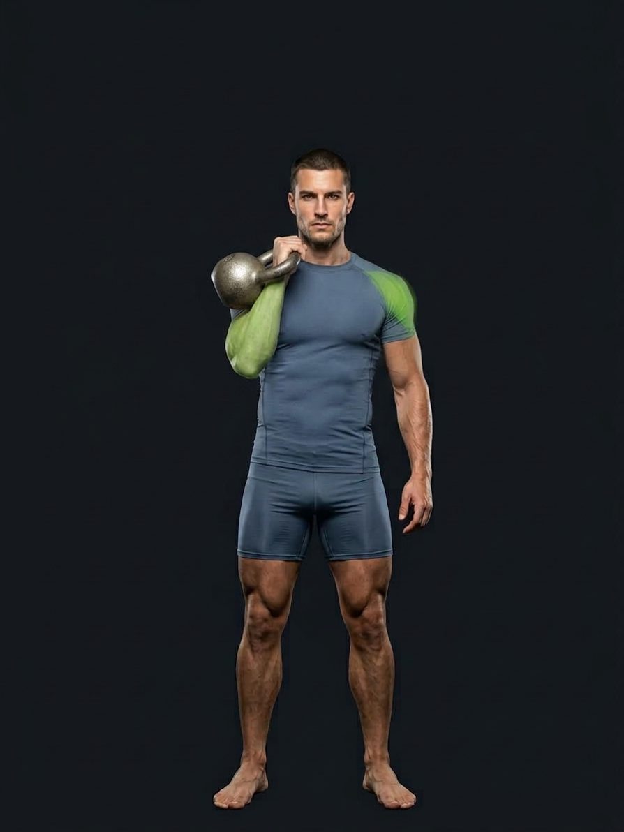 Single-Arm Kettlebell Press