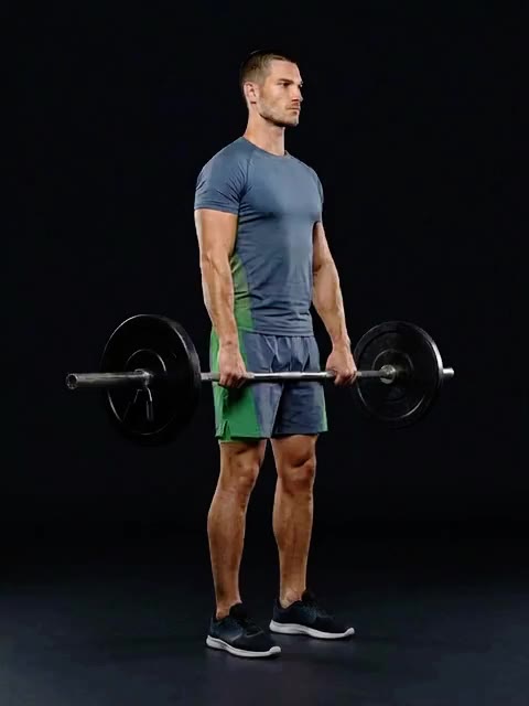 Barbell Stiff-Leg Deadlift — full movement