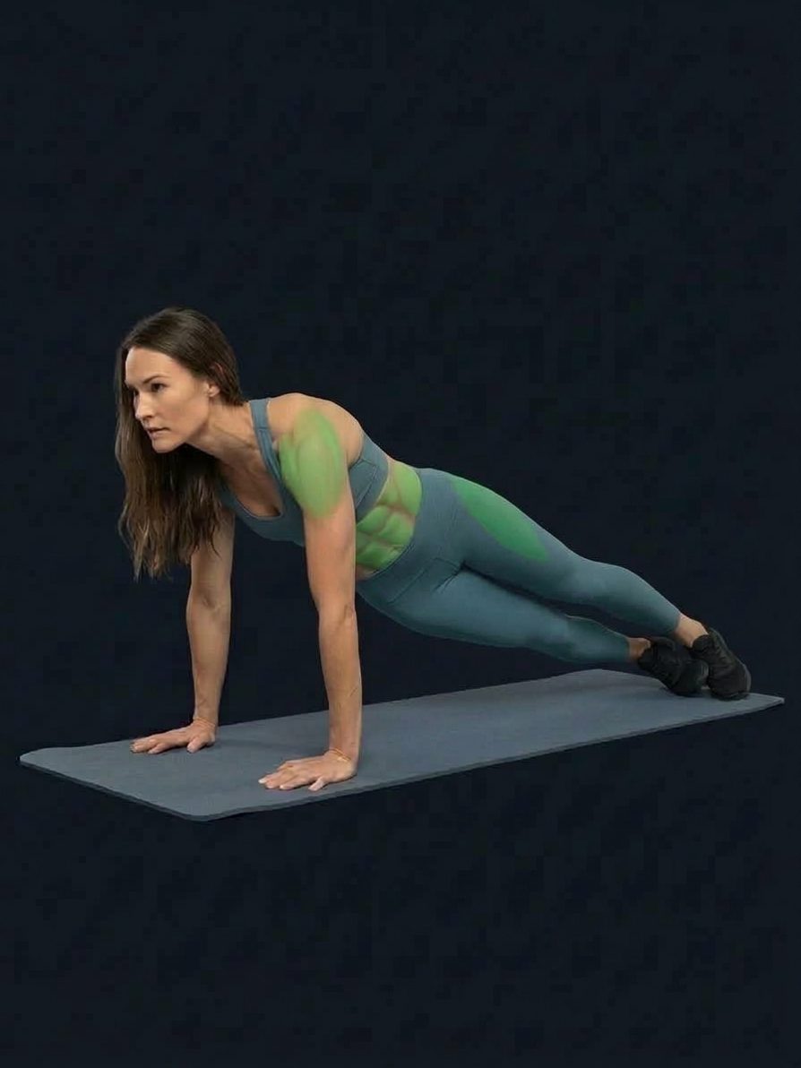 Alternating Hip-Dip Plank