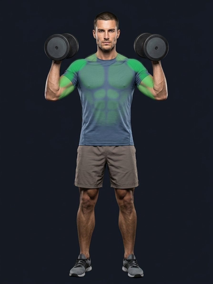 Weighted Palms-In Overhead Press