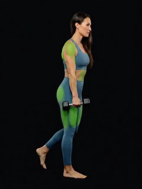 Single-Arm Dumbbell Romanian Deadlift (unilateral) — full movement
