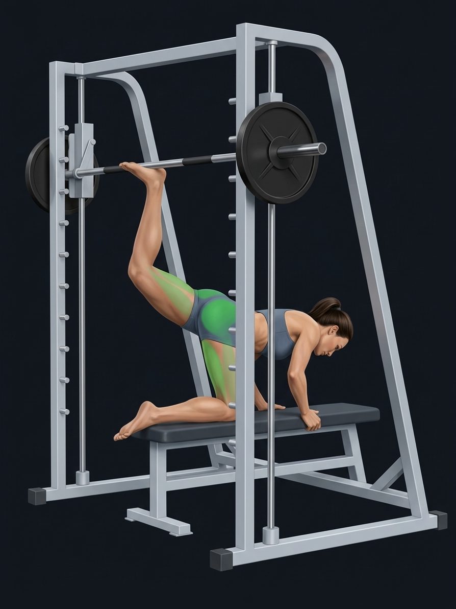 Smith Machine Donkey Kick