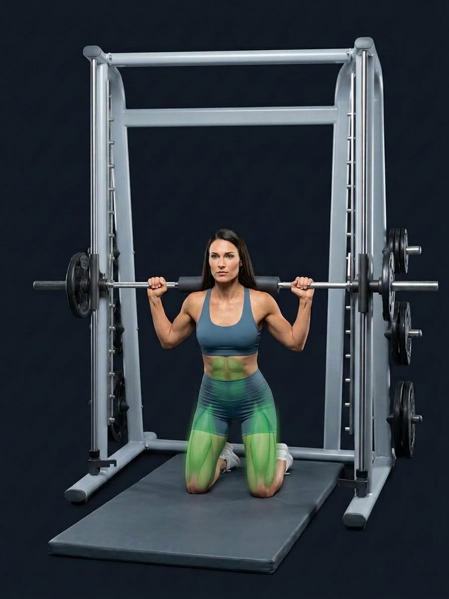 Smith Machine Kneeling Squat