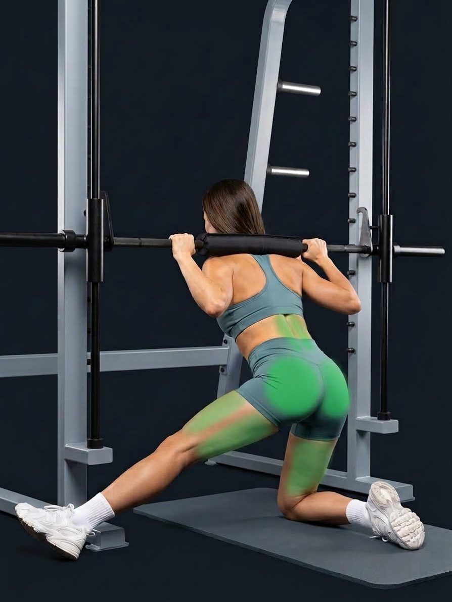 Smith Machine Single-Leg Kneeling Squat