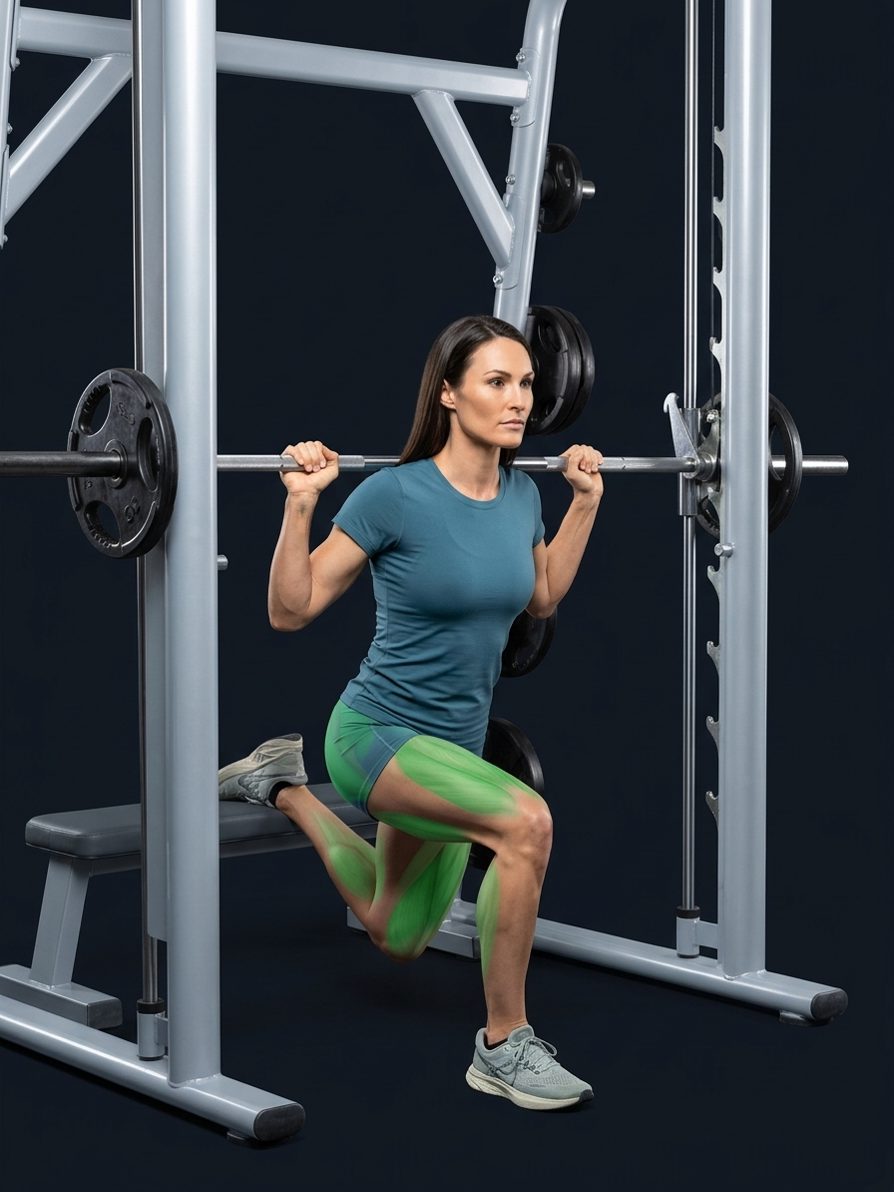 Smith Machine Bulgarian Split Squat