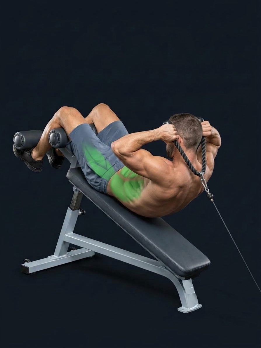 Decline Bench Cable Crunch