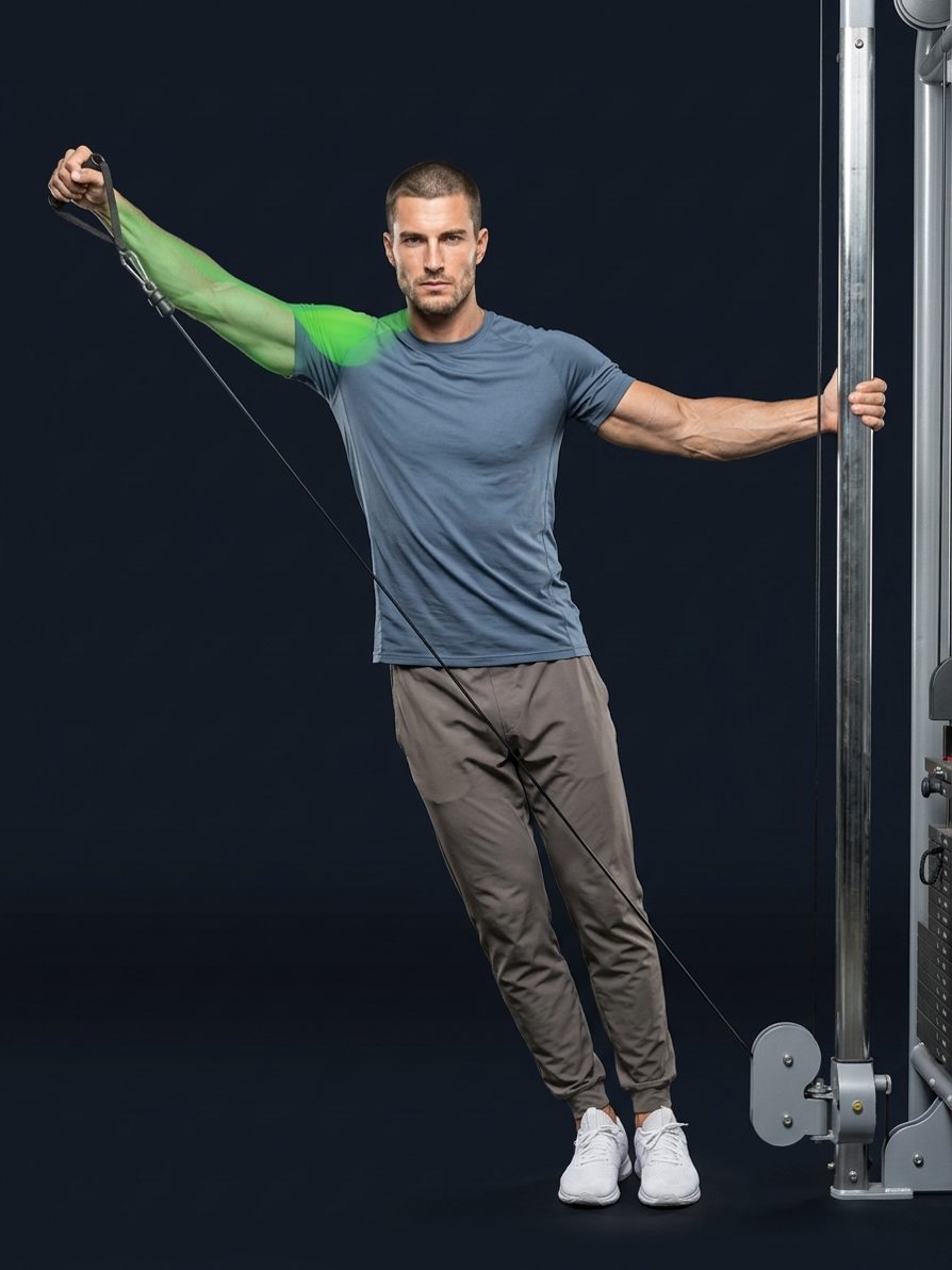 Leaning Cable Lateral Raise