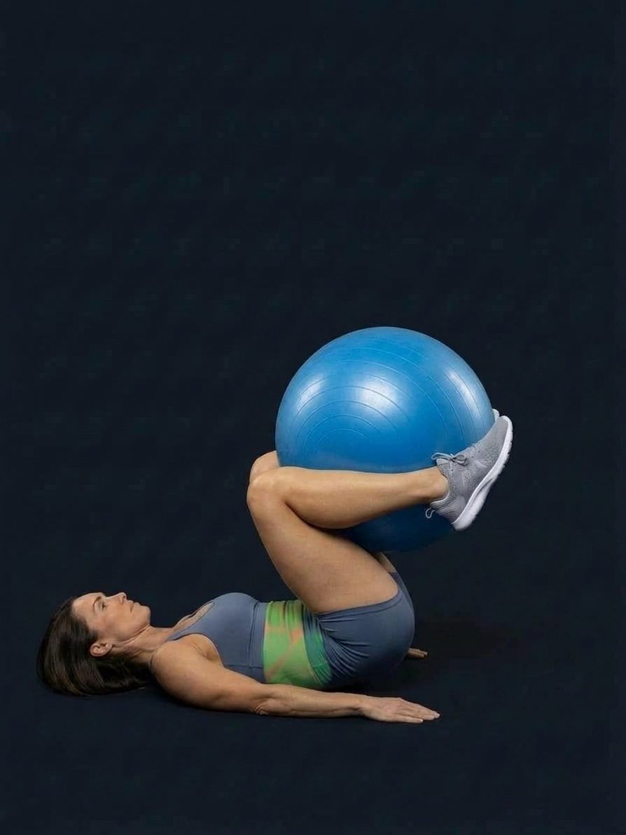Reverse Crunch With Ball